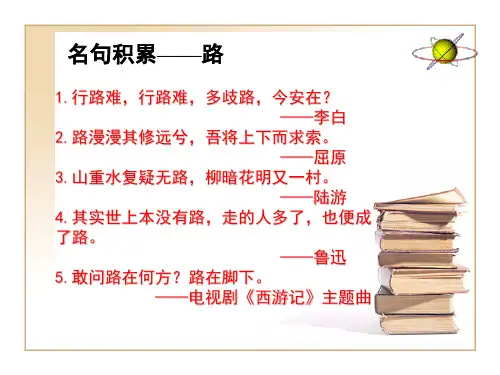 未选择的路PPT课件