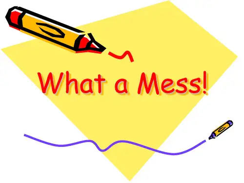 新路径英语11册What-a-Mess!课件