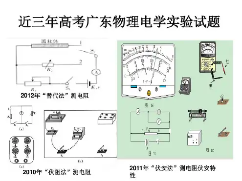 电学实验的器材选择与电路设计