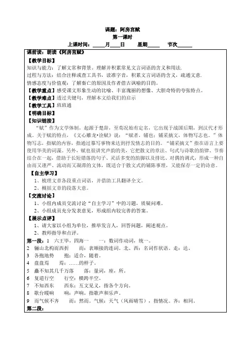 阿房宫赋ppt