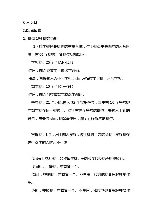 常用快捷键