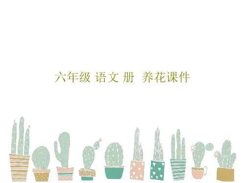 六年级 语文 册  养花课件共26页