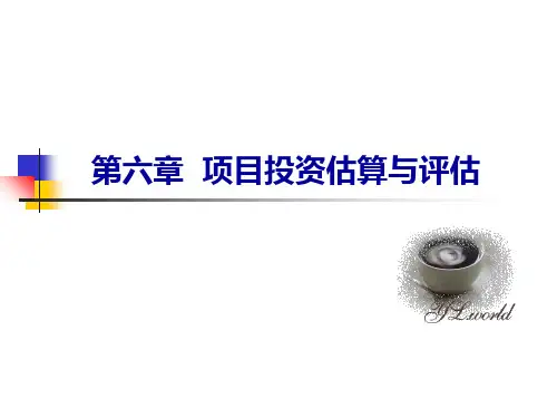 ch6_项目投资估算
