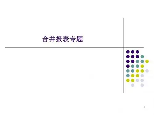 合并报表专题