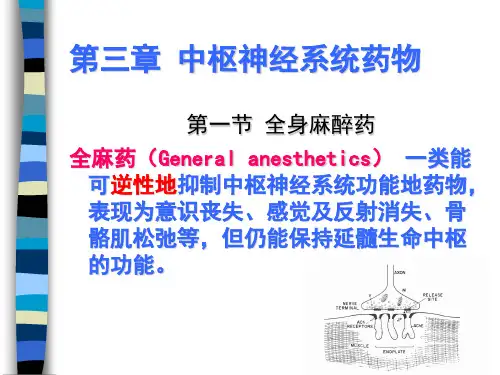 第三章中枢神经药物