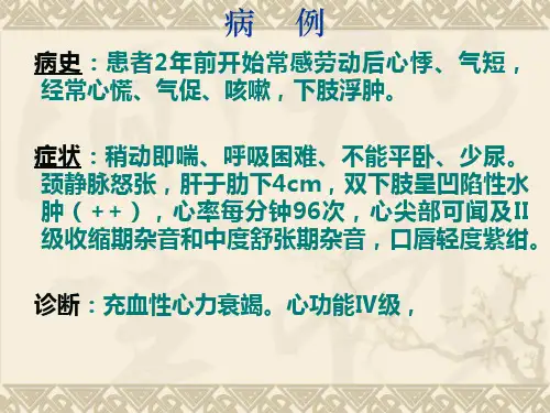 抗心衰药物PPT课件