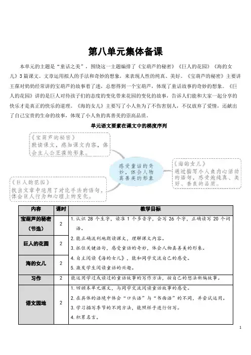 部编版小学语文四年级下册25《宝葫芦的秘密(节选)》教案