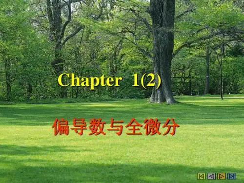 3chapter1(2)偏导数与全微分