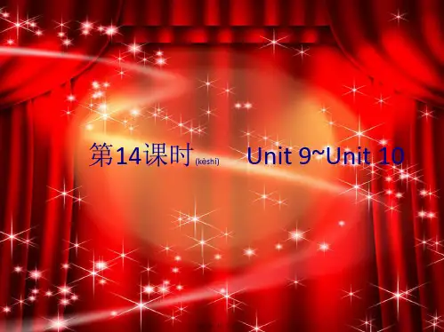 中考英语总复习 第14课时 八下 Unit 910课件