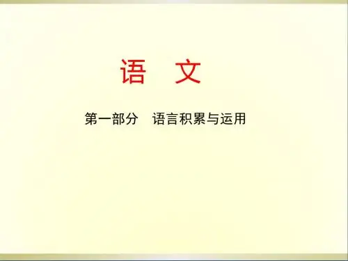 中考语文复习方案第十讲古诗词赏析课件