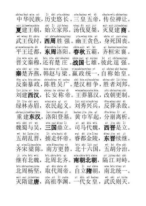 朝代歌