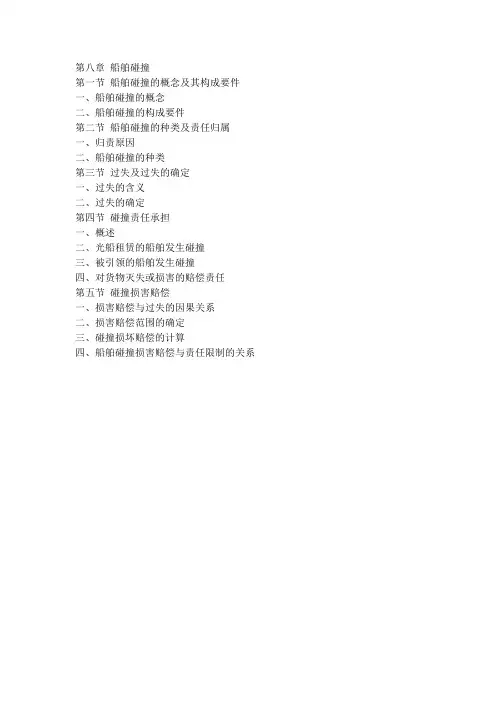 第八章 船舶碰撞