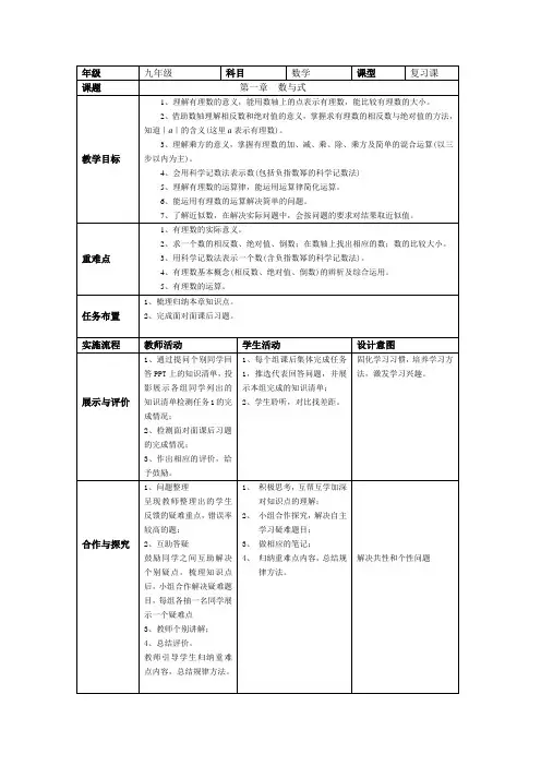 第一章 数与式教案