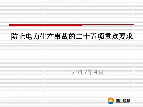电力25项反措宣贯学习资料