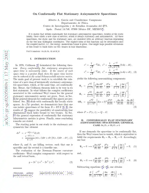 On Conformally Flat Stationary Axisymmetric Spacetimes