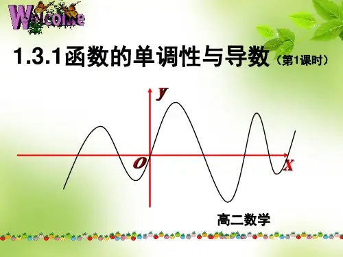 函数的单调性与导数--公开课