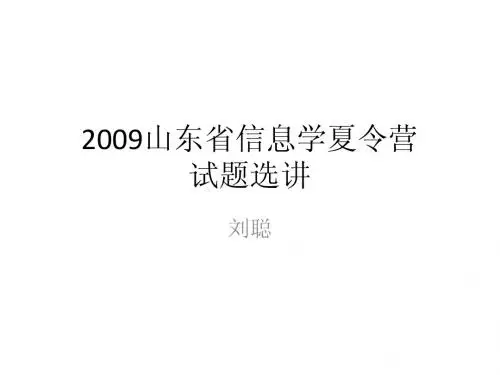 09山东夏令营_刘聪