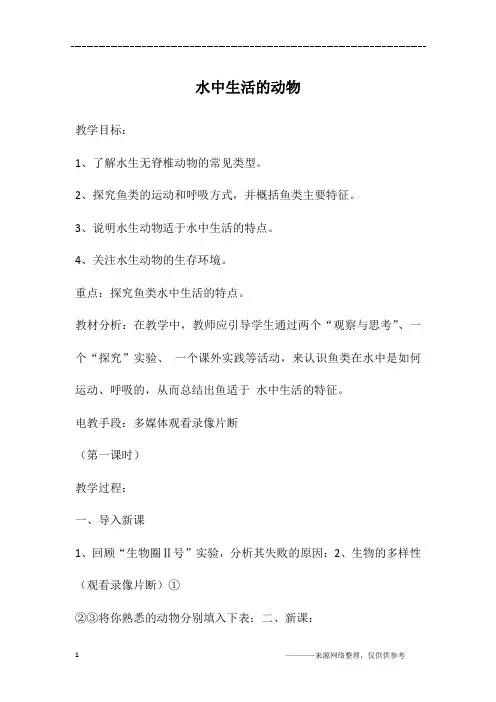 水中生活的动物_1
