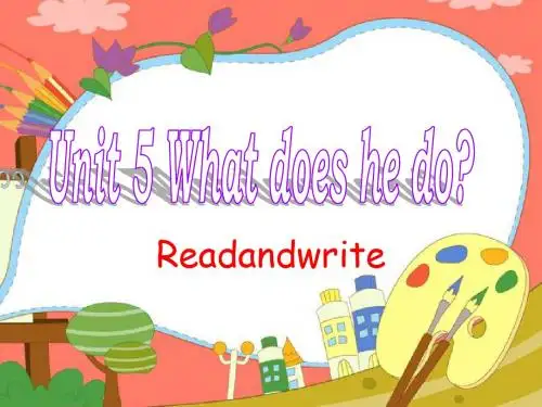 新版PEP_小学英语六年级上册Unit5_Read_and_write