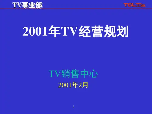 2001年TV经营规划(正式版)