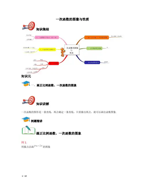 人教版八年级下册第19章一次函数的图像与性质+当堂练习+答案