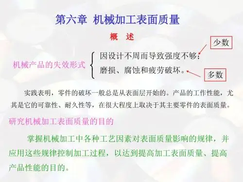 第八章 机械加工表面质量(4节)