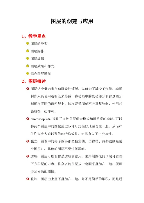 图层的创建与应用