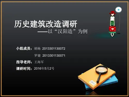 汉阳造规划调研