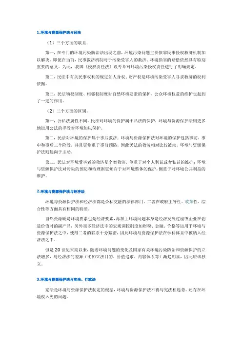 环境与资源保护法学II
