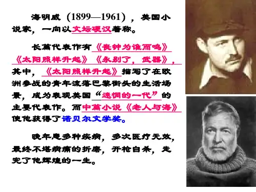 桥边的老人课件