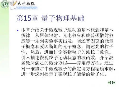 第十五章 量子物理基础