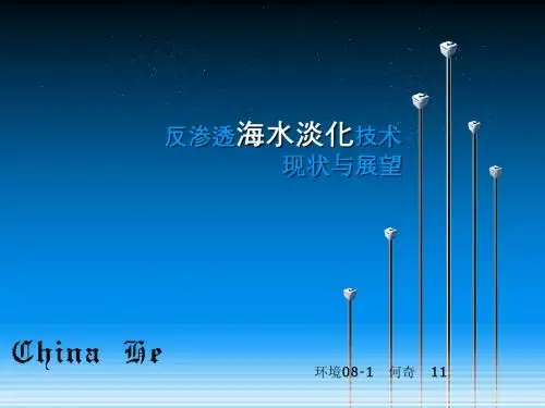 反渗透海水淡化技术