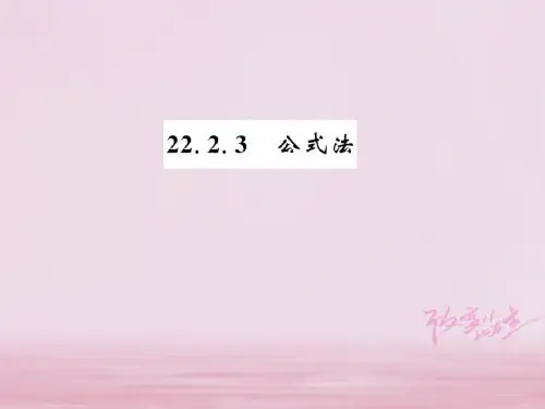 (河南专用)2018年秋九年级数学上册第22章22.2一元二次方程的解法22.2.3习题课件(新版)华东师大版