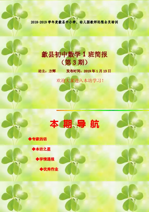 20182019学年度歙中小学幼儿园教师远程全员培训