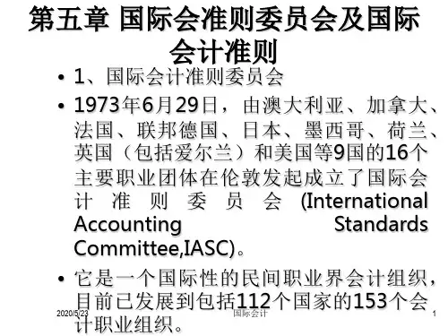 第五章 国际会准则委员会