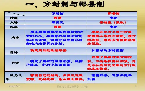七年级期末复习总结上册(一)