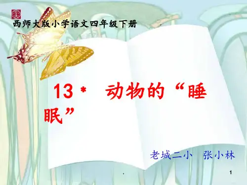 第13课-动物的睡眠PPT课件