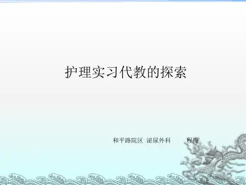 《护理带教》PPT课件