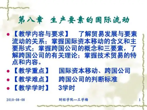 国际贸易