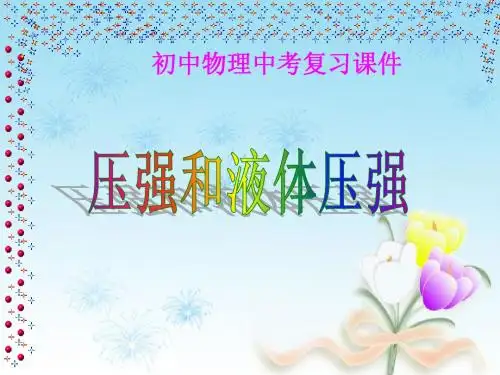 《压强和液体压强》复习课件(1)