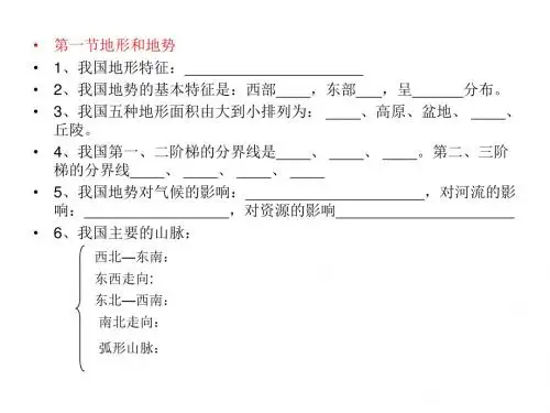 八年级地理上册第二章知识点总结