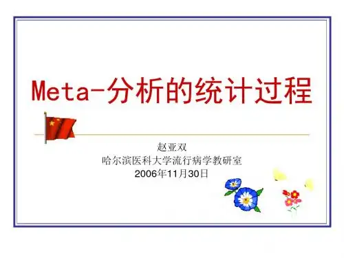 Meta分析 PPT课件