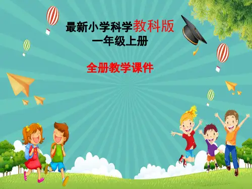 最新教科版小学科学一年级上册科学全一册PPT课件