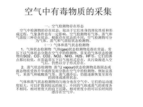 空气中有毒物质的