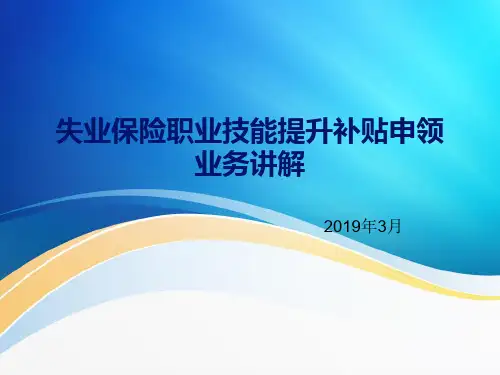 职业技能提升补贴业务讲解(修改)