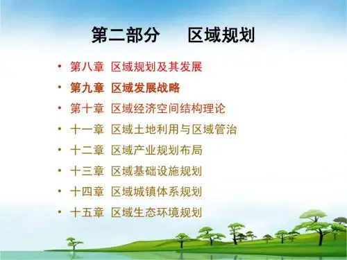9.区域发展战略