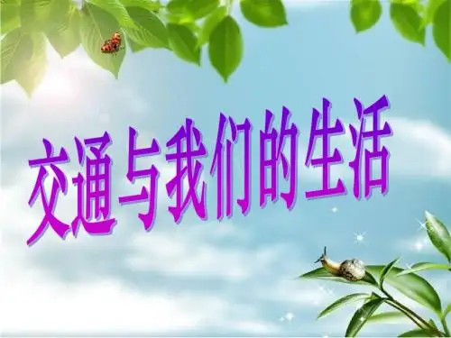 最新审定新人教版四年级品德与生活下册《交通与我们的生活》课件