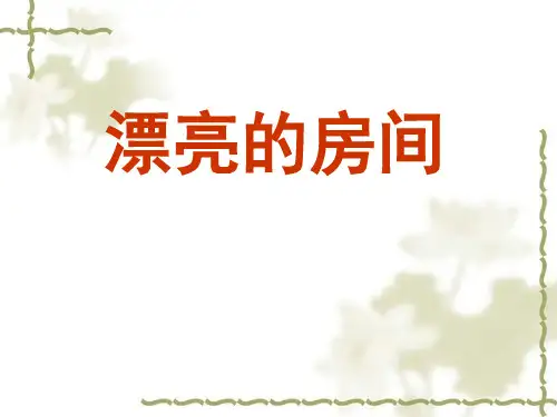 《漂亮的房间》PPT课件