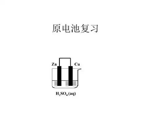 化学能转化为电能复习(ppt)