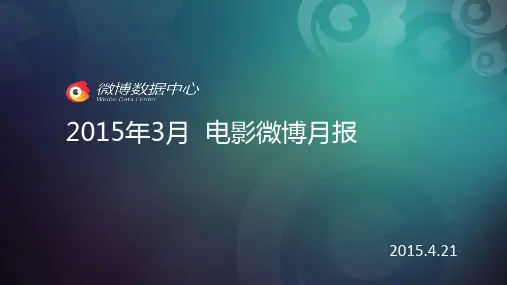 2015年3月 电影微博月报